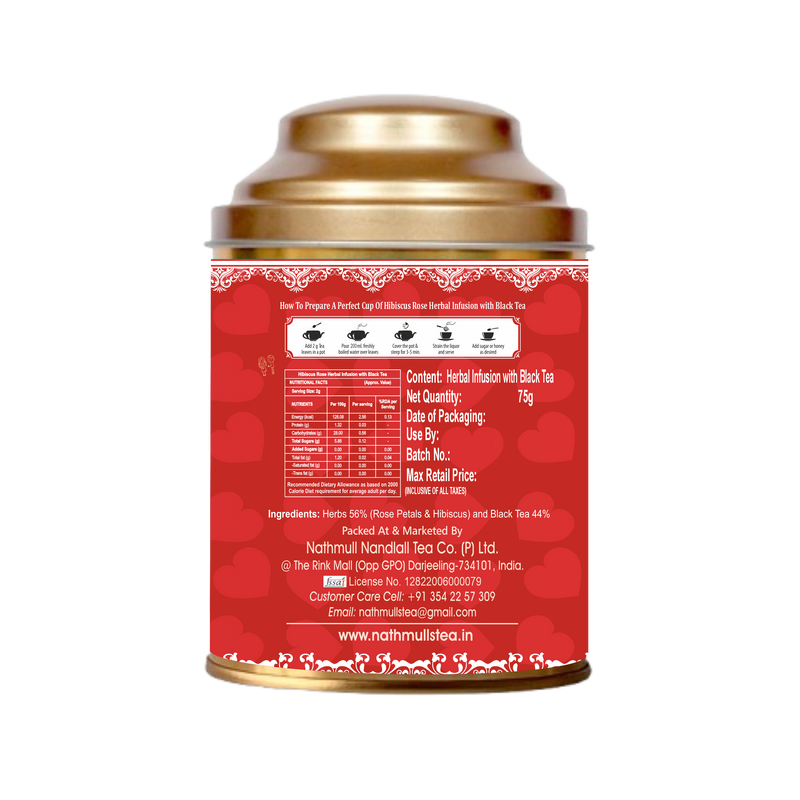 Valentine's Special Hibiscus Rose Black Tea