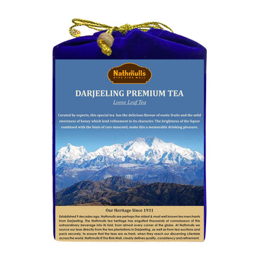 Darjeeling Premium Tea Velvet Cloth Bag